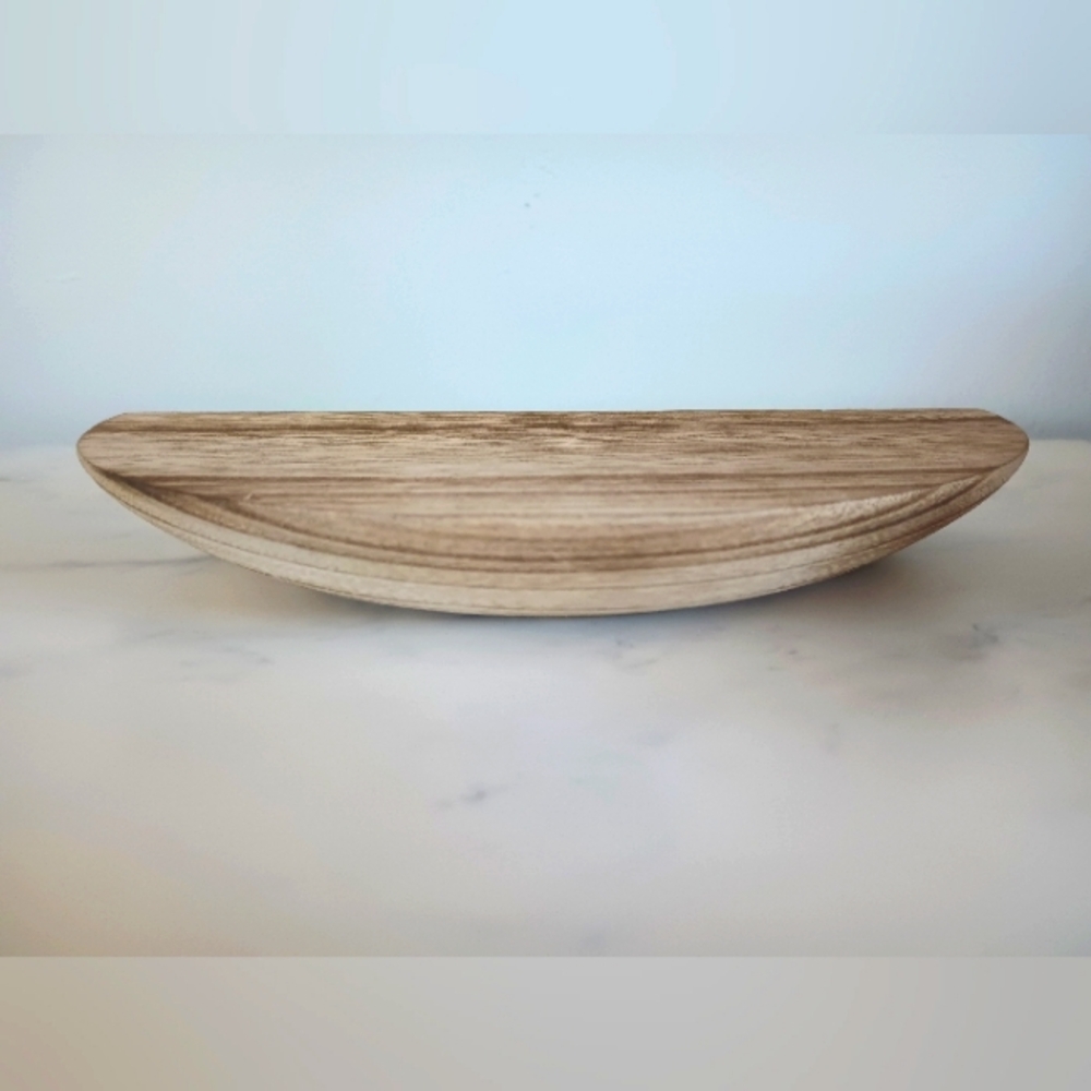 1 Wall Mounted Wooden Semi-circle Floating Shelve - Picture 2 of 8